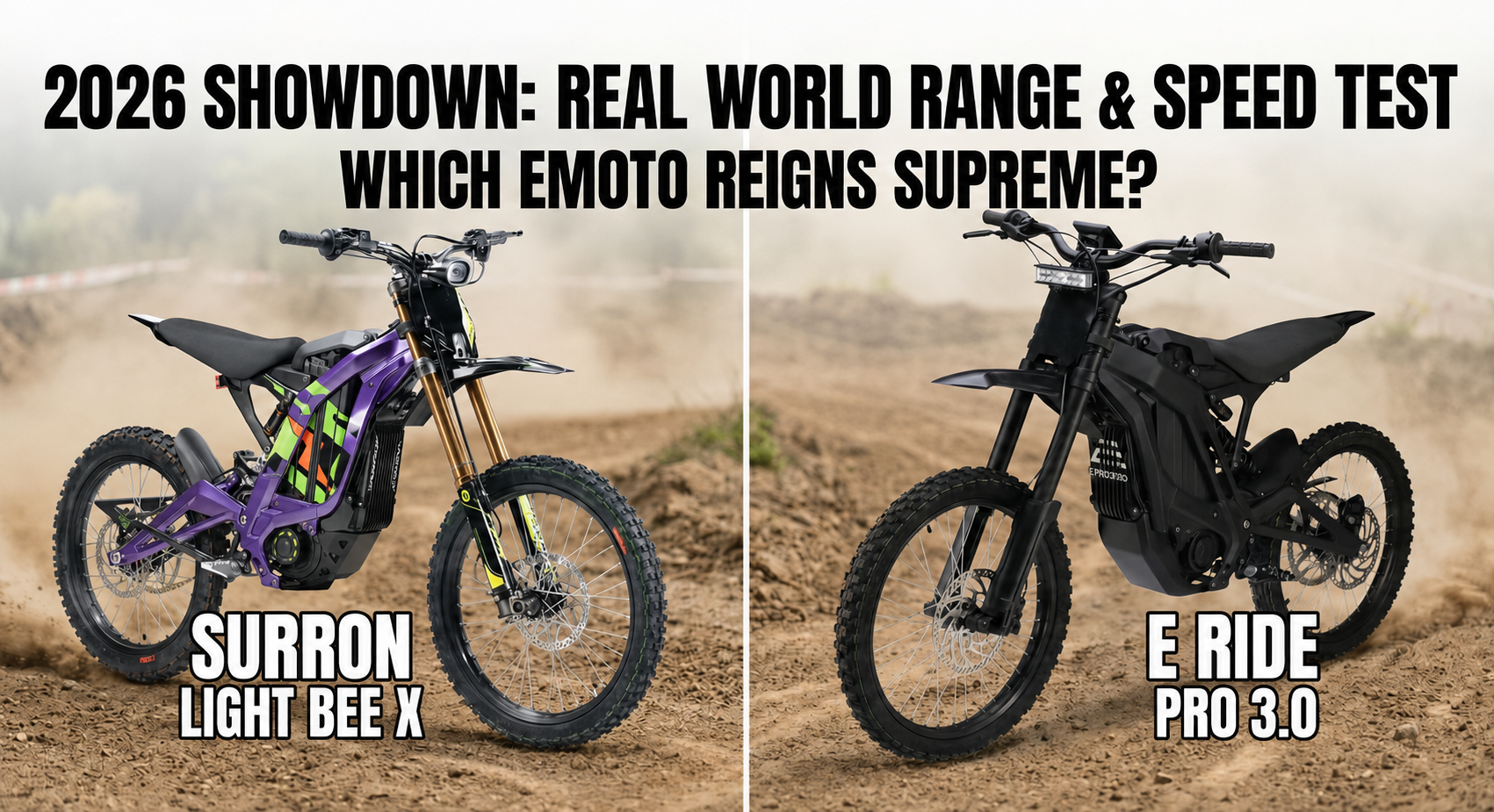 E RIDE PRO SS 3.0 vs 2026 Surron Light Bee X: Which Is the Better Buy?
