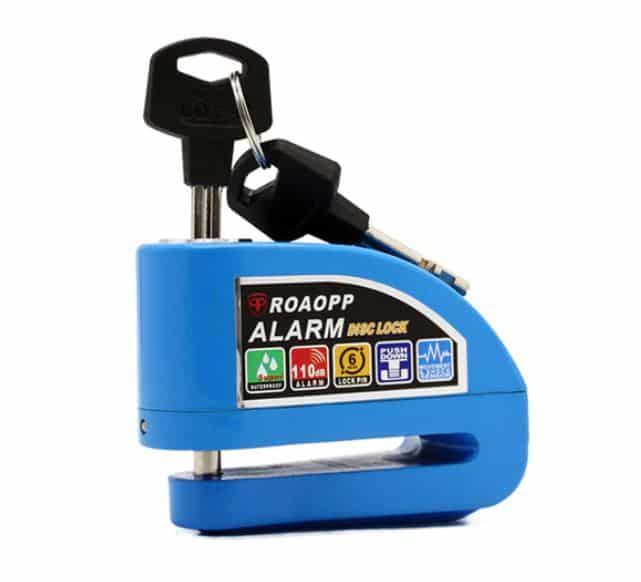 Brake Disc Alarm Lock - Blue