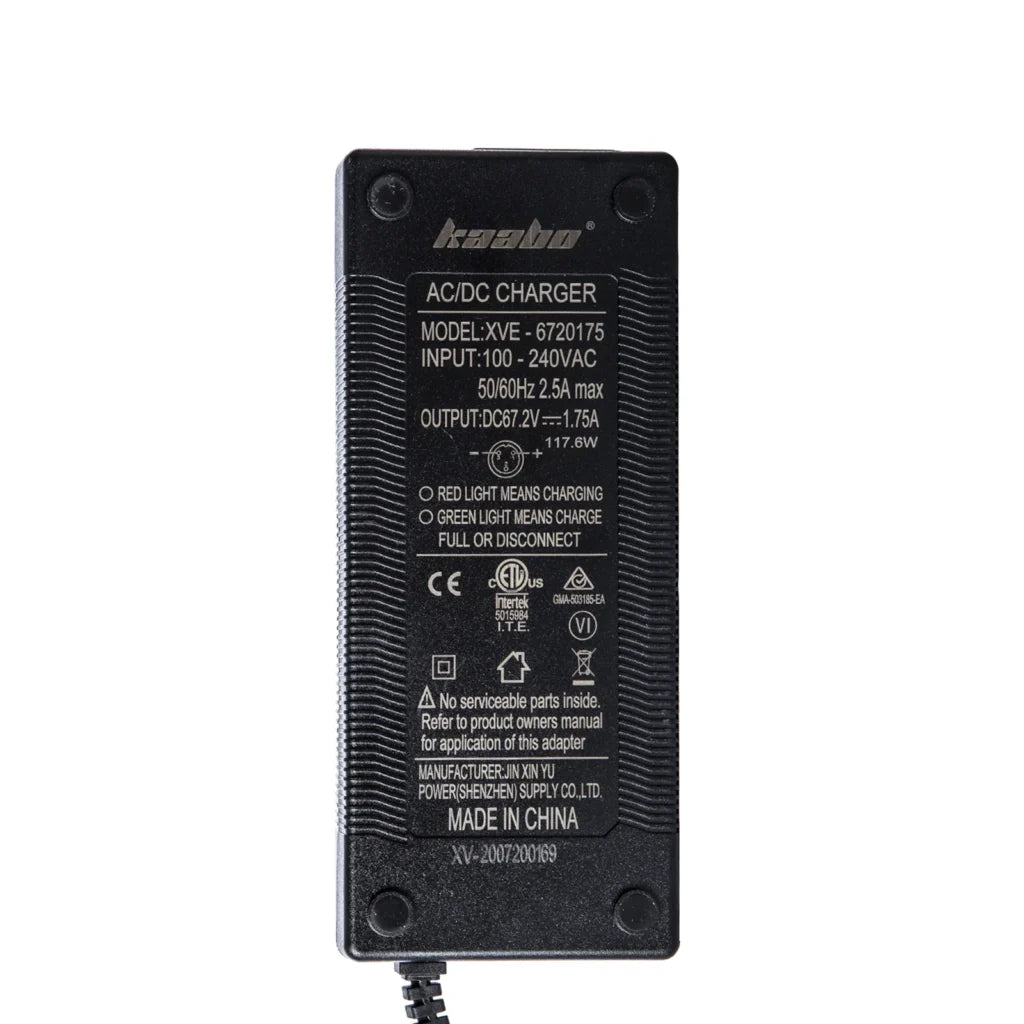 Charger 67.2v 1.75A 3 Pin