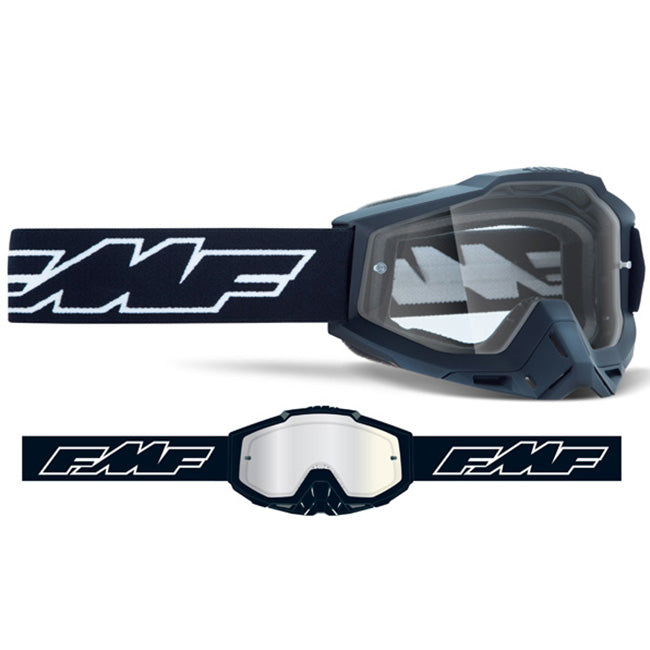 FMF POWERBOMB Goggle Rocket Black – Clear Lens