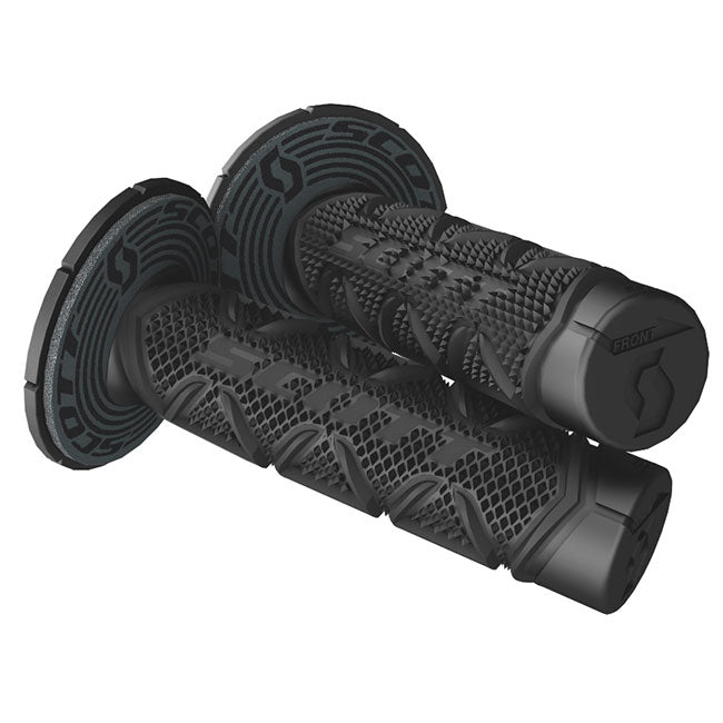 Scott Black Triple Density Diamond Grips with donuts